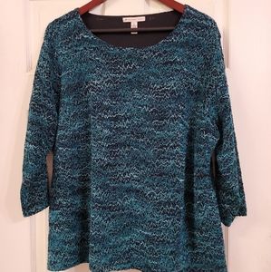 JM Collection Women's Knitted Long Sleeve Top 2X